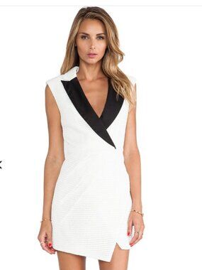 Self Portrait Tuxedo Mini Dress Size 2